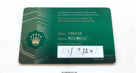 rolex 2020 warranty card|rolex new style warranty card.